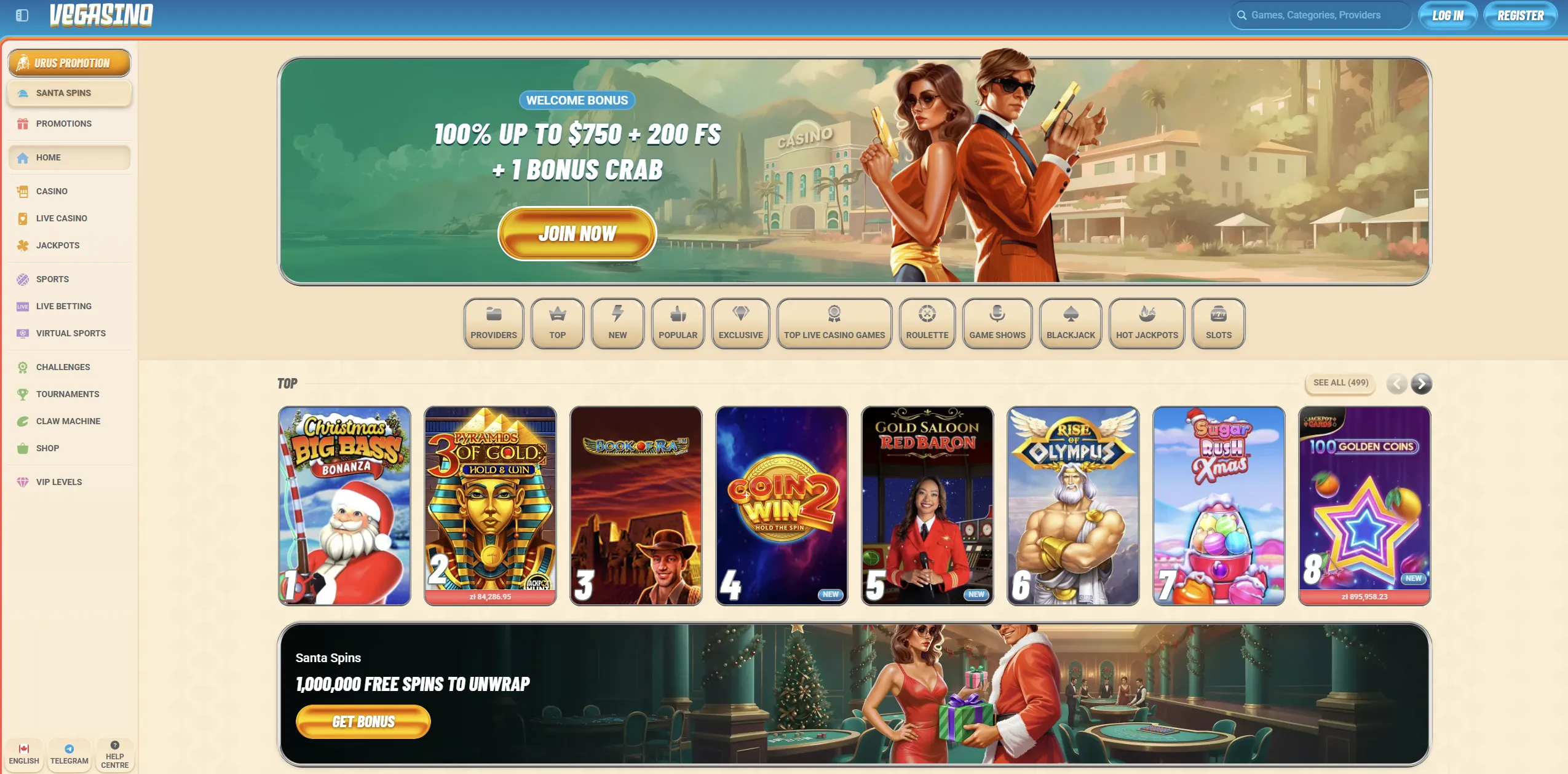 Vegasino Casino Review and Player Guide